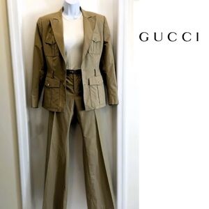 Rare tom ford Gucci Beige safari suit